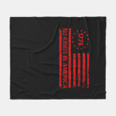 No Kings In America United States Independence Cla Fleecedecke (Vorderseite (Horizontal))