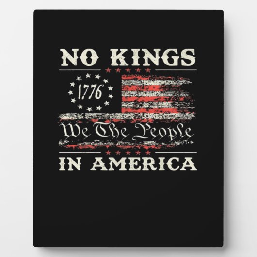 No Kings In America United States Independence Cla Fotoplatte (Vorderseite)