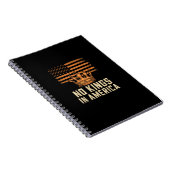 No Kings In America United States Independence Cre Notizblock (Rechte Seite)