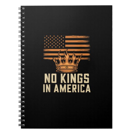 No Kings In America United States Independence Cre Notizblock (Vorderseite)