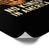 No Kings In America United States Independence Cre Poster (Ecke)