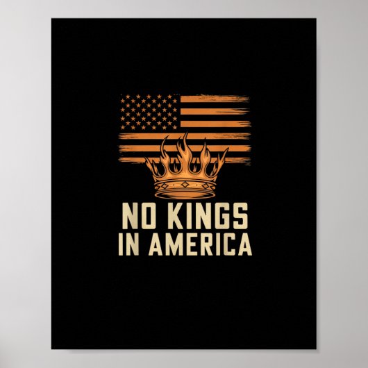 No Kings In America United States Independence Cre Poster (Vorne)