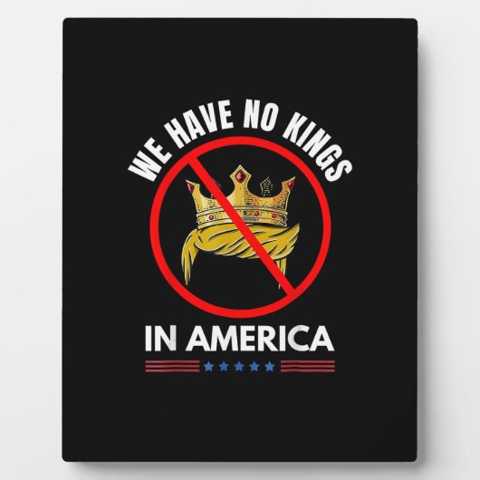 No Kings In America United States Independence Ret Fotoplatte (Vorderseite)