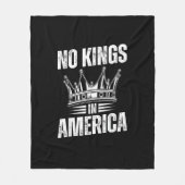 No Kings In America United States Independence Vin Fleecedecke (Vorderseite)
