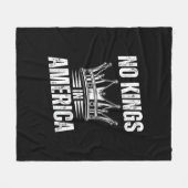 No Kings In America United States Independence Vin Fleecedecke (Vorderseite (Horizontal))
