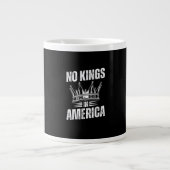 No Kings In America United States Independence Vin Jumbo-Tasse (Vorderseite)