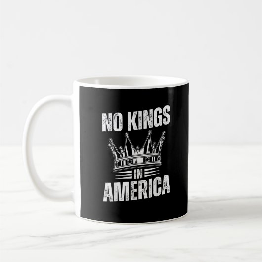 No Kings In America United States Independence Vin Kaffeetasse (Links)