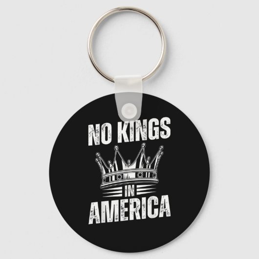 No Kings In America United States Independence Vin Schlüsselanhänger (Vorderseite)