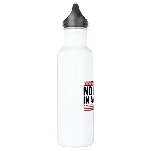 No Kings In America USA Bold Design Edelstahlflasche (Links)