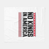 No Kings In America USA Bold Design Fleecedecke (Vorderseite (Horizontal))