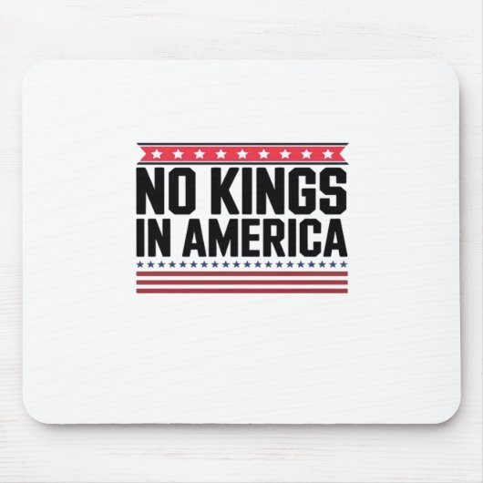 No Kings In America USA Bold Design Mousepad (Vorne)