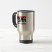 No Kings In America USA Bold Design Reisebecher (Vorderseite Links)