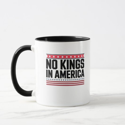 No Kings In America USA Bold Design Tasse (Links)