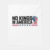 No Kings In America USA Creative Casual Fleecedecke (Vorderseite)