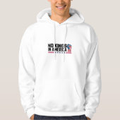 No Kings In America USA Creative Casual Hoodie (Vorderseite)