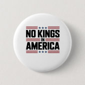 No Kings In America USA Creative Style Button (Vorderseite)