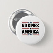 No Kings In America USA Creative Style Button (Vorne & Hinten)