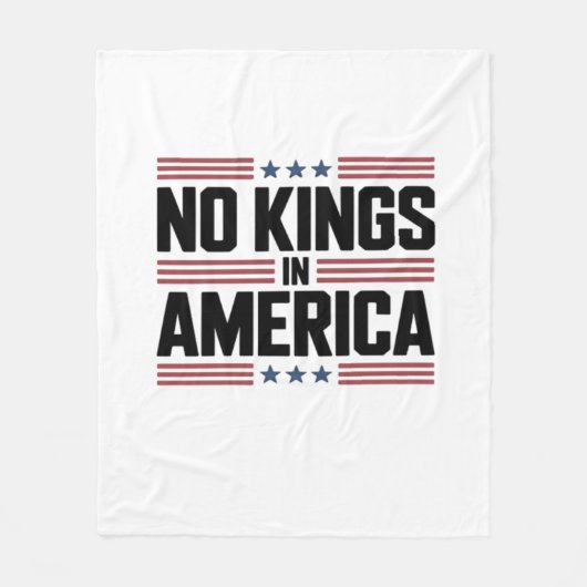 No Kings In America USA Creative Style Fleecedecke (Vorderseite)