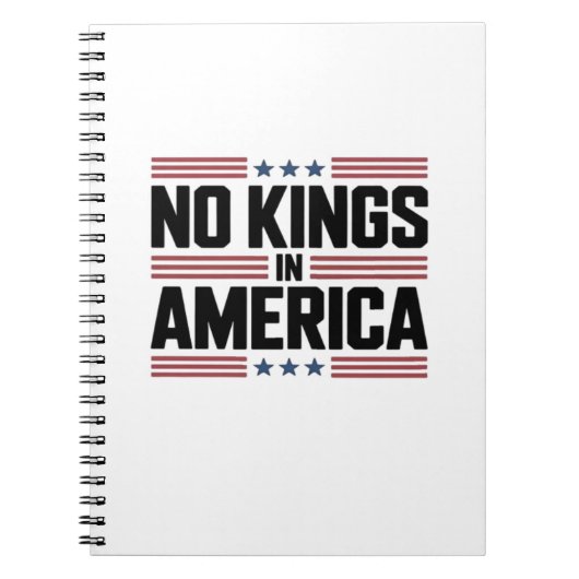 No Kings In America USA Creative Style Notizblock (Vorderseite)