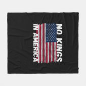 No Kings In America USA Flag Freedom Classic Fleecedecke (Vorderseite (Horizontal))