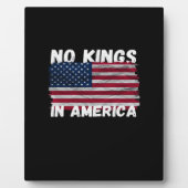 No Kings In America USA Flag Freedom Classic Fotoplatte (Vorderseite)