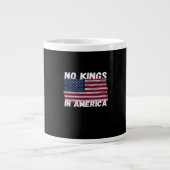 No Kings In America USA Flag Freedom Classic Jumbo-Tasse (Vorderseite)