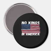No Kings In America USA Flag Freedom Classic Magnet (Vorderseite/Rückseite)