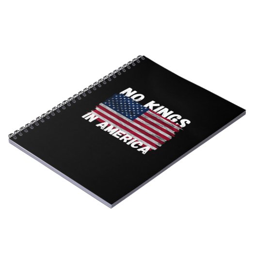 No Kings In America USA Flag Freedom Classic Notizblock (Linke Seite)