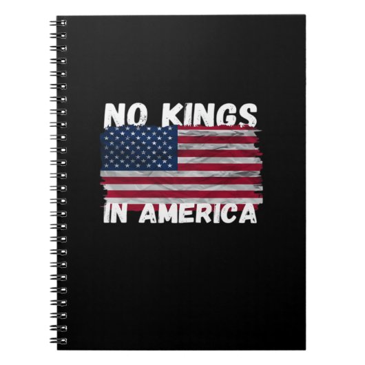 No Kings In America USA Flag Freedom Classic Notizblock (Vorderseite)