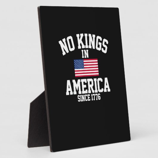 No Kings In America USA Flag Retro Cool Style Fotoplatte (Seite)