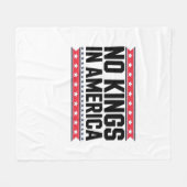 No Kings In America USA Minimal Clean Fleecedecke (Vorderseite (Horizontal))