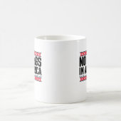 No Kings In America USA Minimal Clean Kaffeetasse (Mittel)
