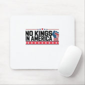No Kings In America USA Minimal Clean Mousepad (Mit Mouse)