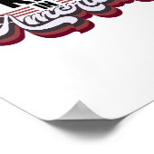 No Kings In America USA Patriotic Design Poster (Ecke)