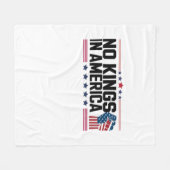 No Kings In America USA Patriotic Style Fleecedecke (Vorderseite (Horizontal))