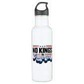 No Kings In America USA Retro Classic Edelstahlflasche (Vorderseite)