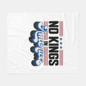 No Kings In America USA Retro Classic Fleecedecke (Vorderseite (Horizontal))