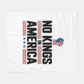 No Kings In America USA Retro Classic Fleecedecke (Vorderseite (Horizontal))