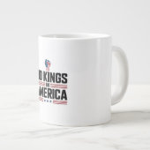No Kings In America USA Retro Classic Jumbo-Tasse (Vorderseite Rechts)