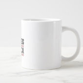 No Kings In America USA Retro Classic Jumbo-Tasse (Rechts)