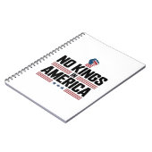 No Kings In America USA Retro Classic Notizblock (Linke Seite)