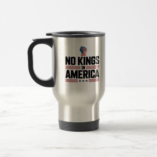No Kings In America USA Retro Classic Reisebecher (Links)