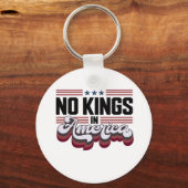 No Kings In America USA Retro Classic Schlüsselanhänger (Vorderseite)