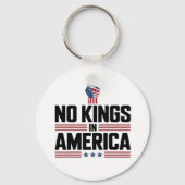 No Kings In America USA Retro Classic Schlüsselanhänger (Vorderseite)