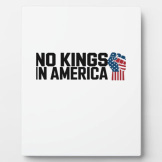 No Kings In America USA Vintage Graphic Fotoplatte