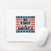 No Kings In America USA Vintage Graphic Mousepad (Mit Mouse)