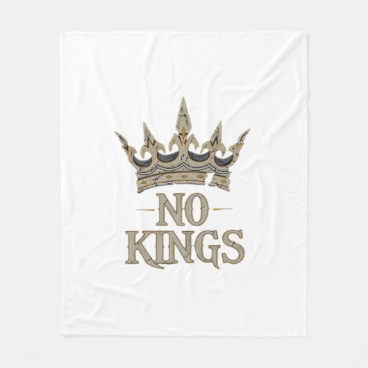 No Kings In America Vintage Graphic Fleecedecke (Vorderseite)