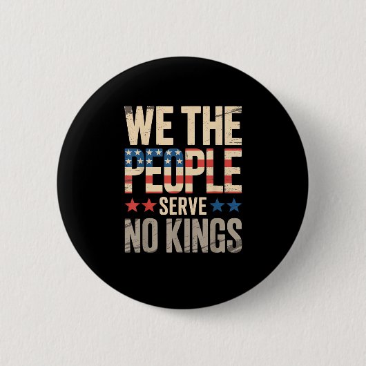 No Kings In America We The People Button (Vorderseite)