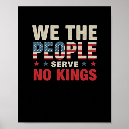 No Kings In America We The People Classic Poster (Vorne)
