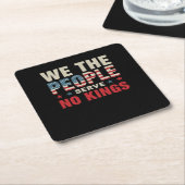 No Kings In America We The People Classic Rechteckiger Pappuntersetzer (angewinkelt)